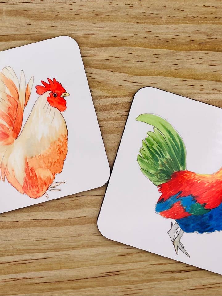 Sous-verres à poulet pour la vente par Krafty Inc