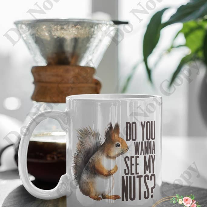 Tazza da caffè - Do you wanna see my nuts per la vendita all'ingrosso da parte di Words of Ivy