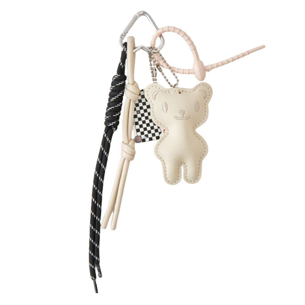 JOIA ACCESSORIES – wholesale Keychain – Women's – TEDDY BEAR BAG CHARM KEYCHAIN, BC 701102