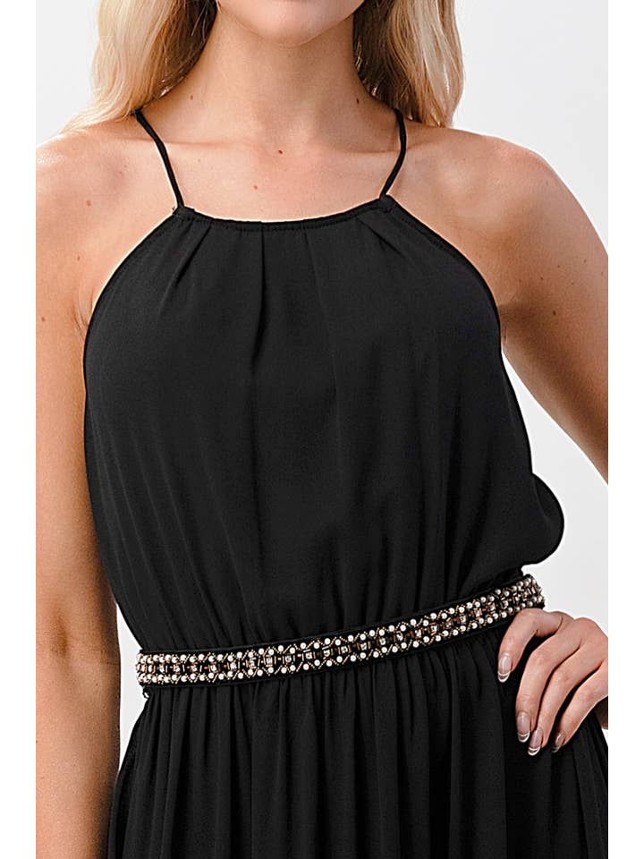 MILEY + MOLLY – wholesale Dress – Women's – Pleated Cami Chiffon Maxi Dress4