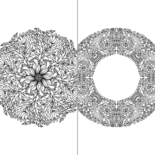 ColorFall Editions – Engroshandel Malebog - Voksen – Julemandalaer farvebog til voksne6