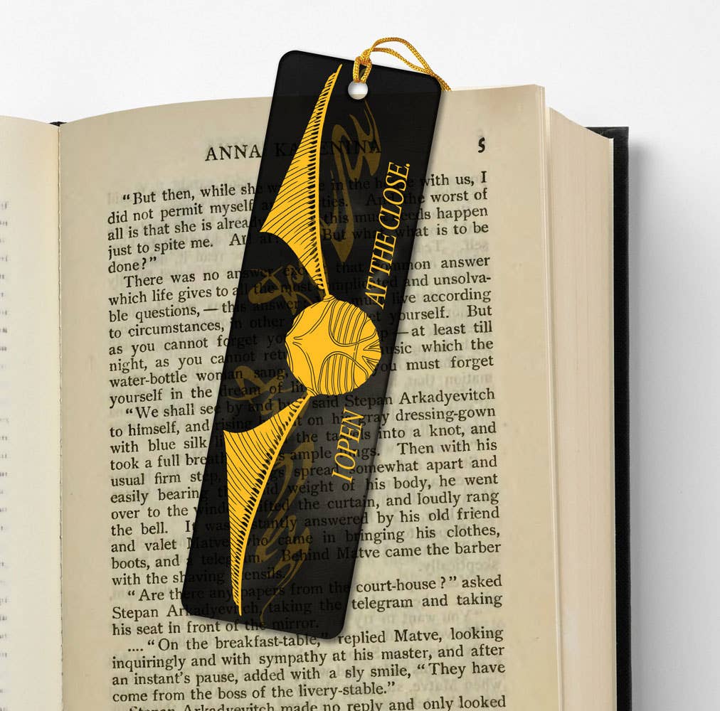 Paper House Productions – Engroshandel Bogmærke – Harry Potter - Åben ved afslutningen Resin Bogmærke1