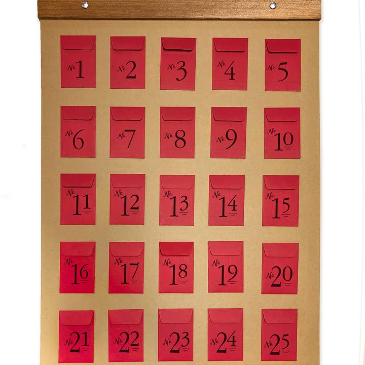 Wild Ink Press - Wholesale Advent Calendar - Letterpress Christmas Advent Calendar | Holiday as a Family2