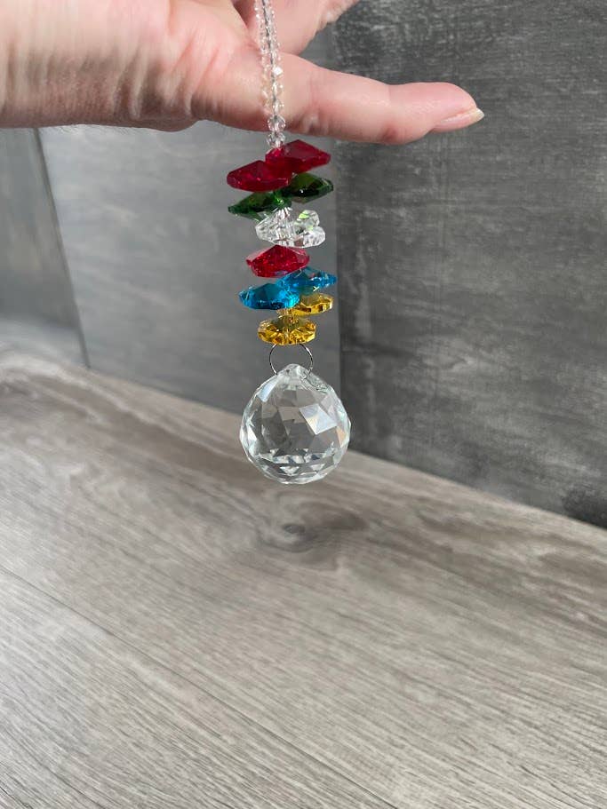 Keystone Crystals - Vente Attrape-soleil - Prismes suspendus à facettes et perles arc-en-ciel Suncatchers10