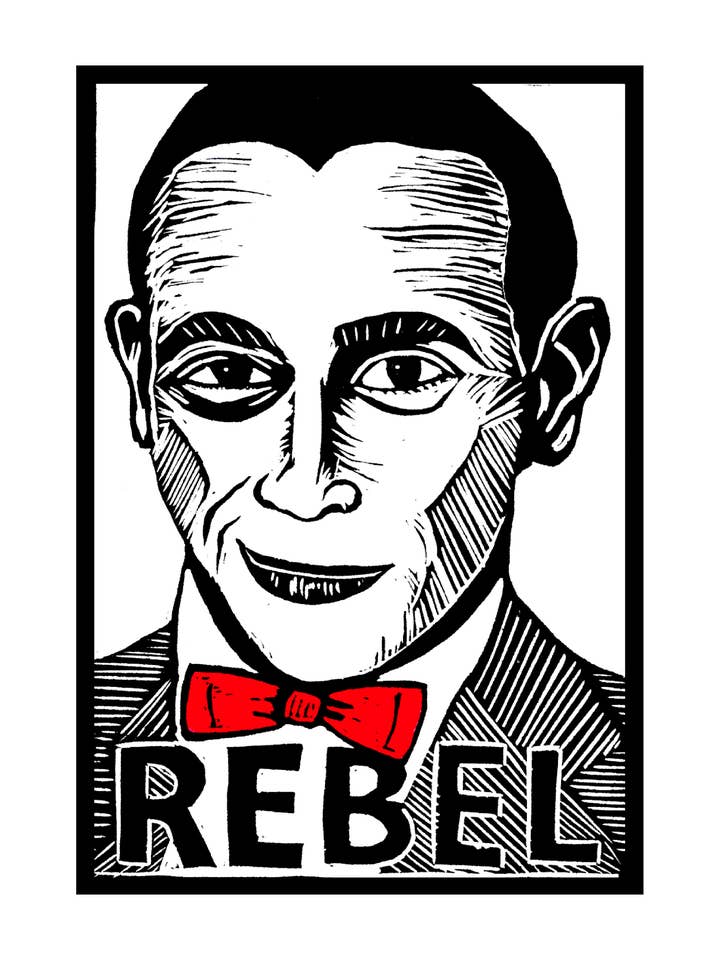 Pee-wee Herman - REBEL (8.5 x 11") color print for wholesale by Pixel Palmer