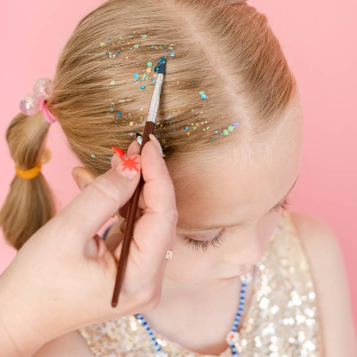 Gussy Up Bow Co - Wholesale Hair glitter - Blue Hair Glitter2