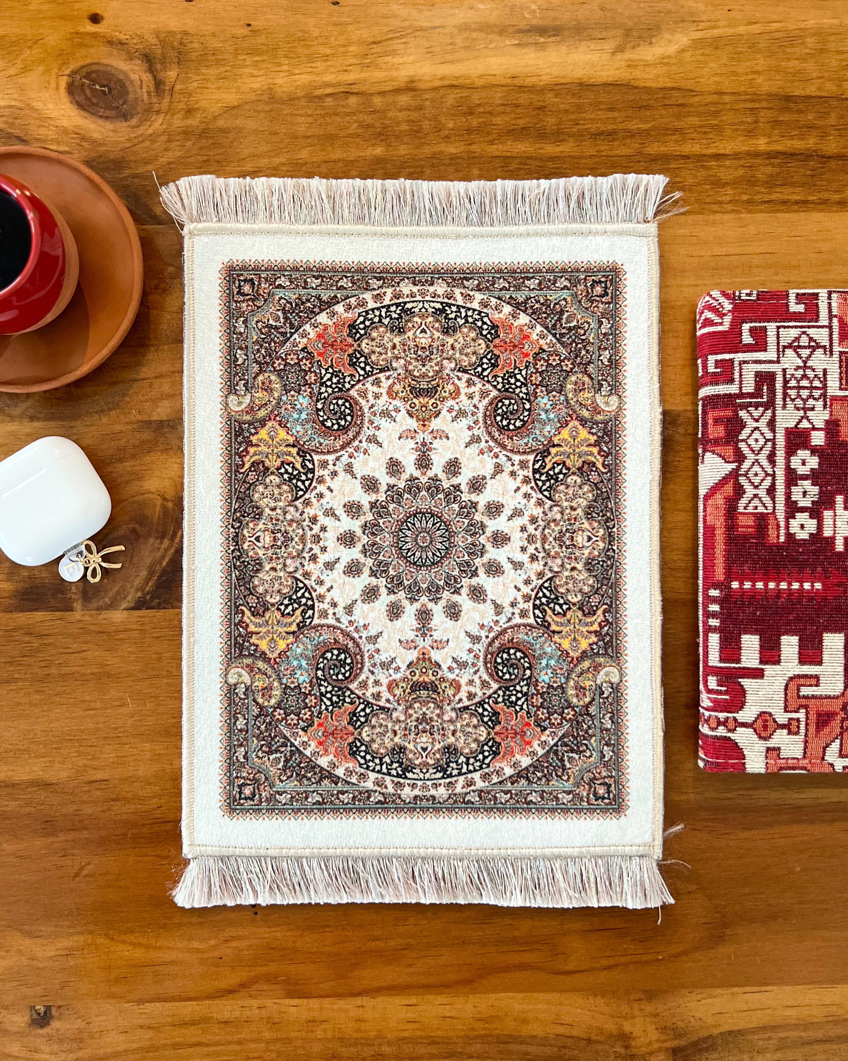 Miniature Turkish Carpet, Mouse Pad, Decorative Rug for wholesale by Umays Boho