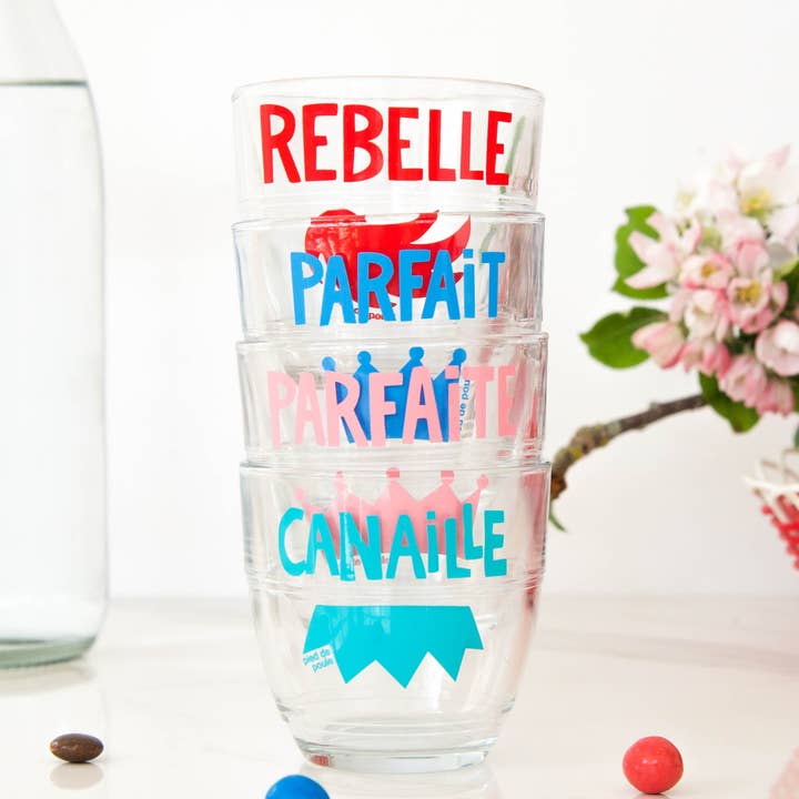 Duralex Gigogne Glas - RØD REBEL for engroshandel hos Pied De Poule