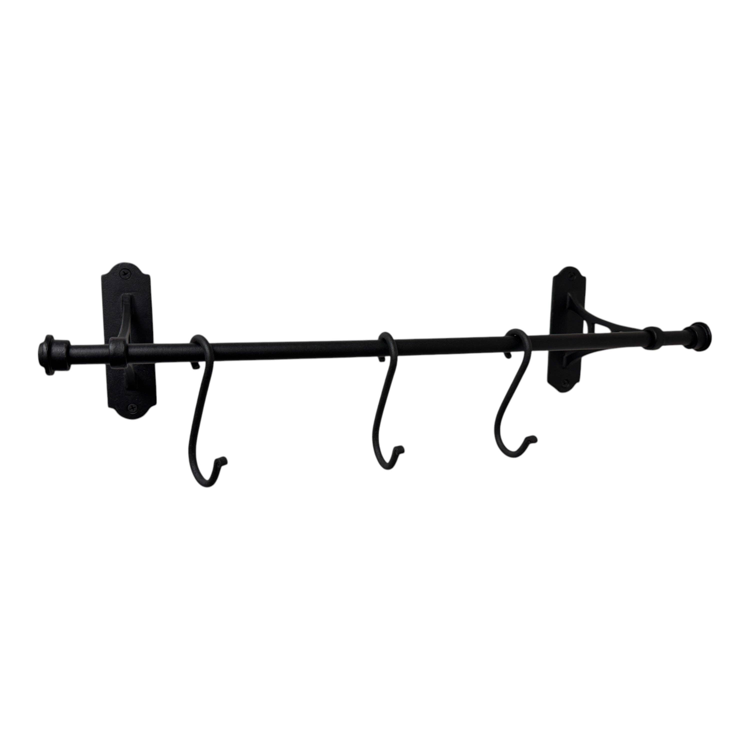 NACH - Wholesale Wall Hook - Hand-Forged Hook Rack With 3 Hangers1