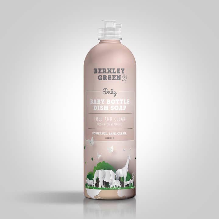 Eco Baby Bottle Dish Soap (25oz bottle) for wholesale by Berkley Green