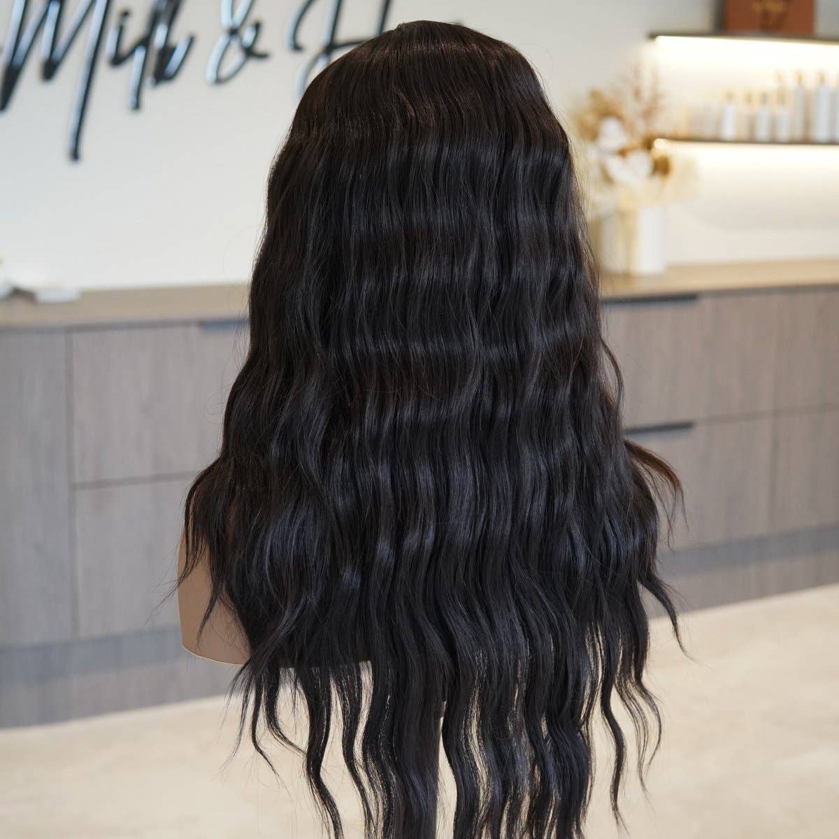 Milk & Honey - Wholesale Hair extensions - FAYE - Dark Brown - Lace Front Wig2