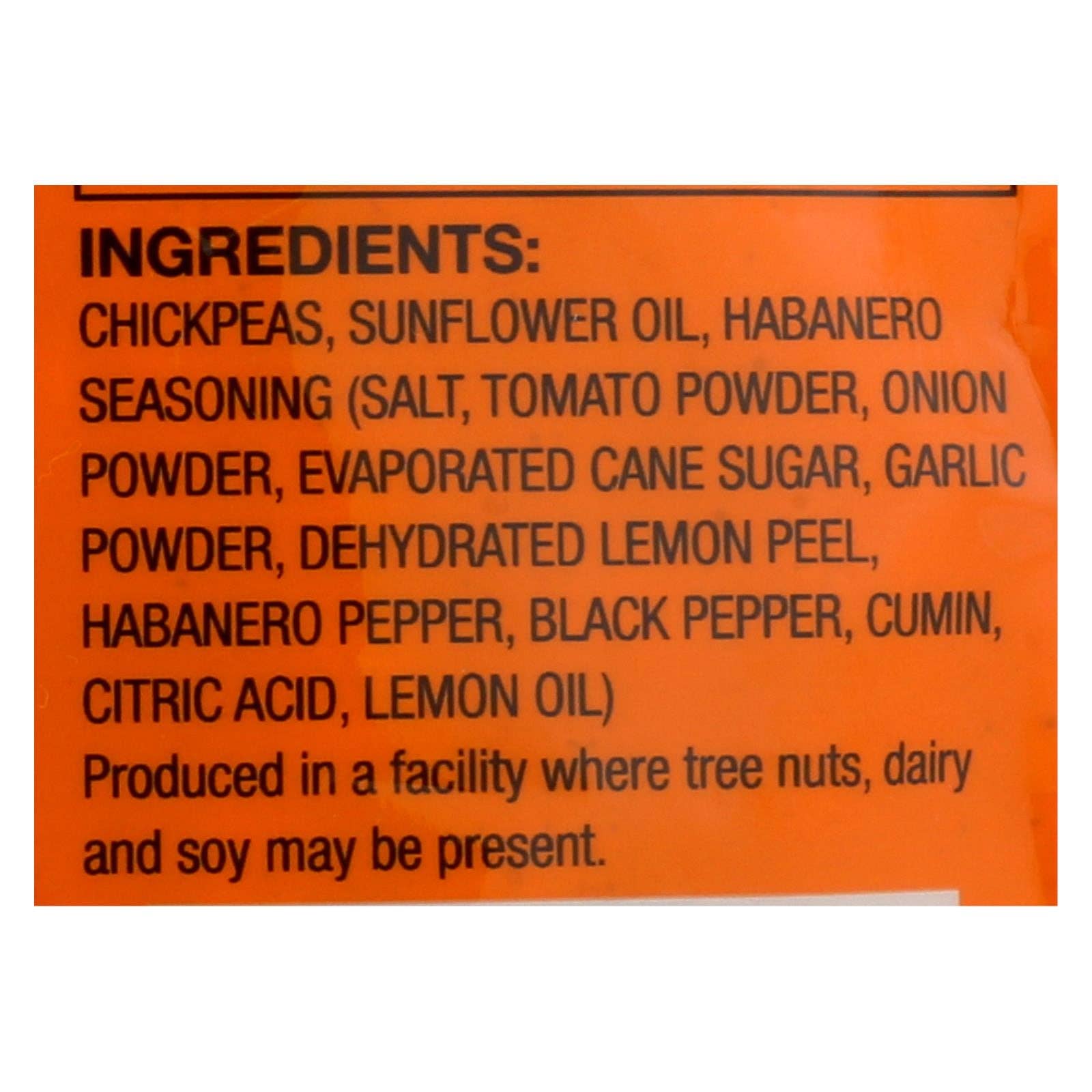 Ware Spark - Wholesale Nuts - Biena Chickpea Snacks - Habanero - Case Of 8 - 5 Oz.1