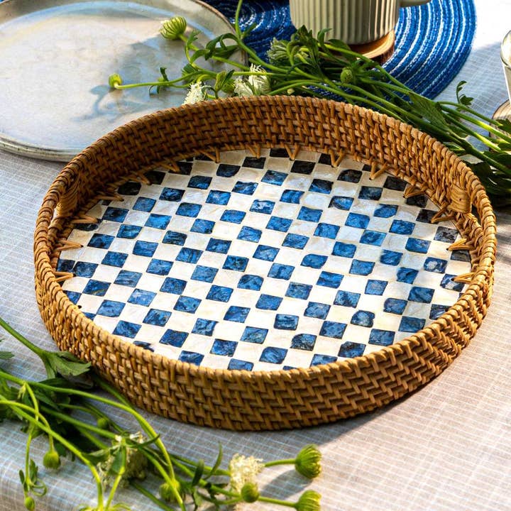 Jungle Culture - Wholesale Decorative tray - Rattan Serving Tray - Wicker Coffee Table Centerpiece Tray5