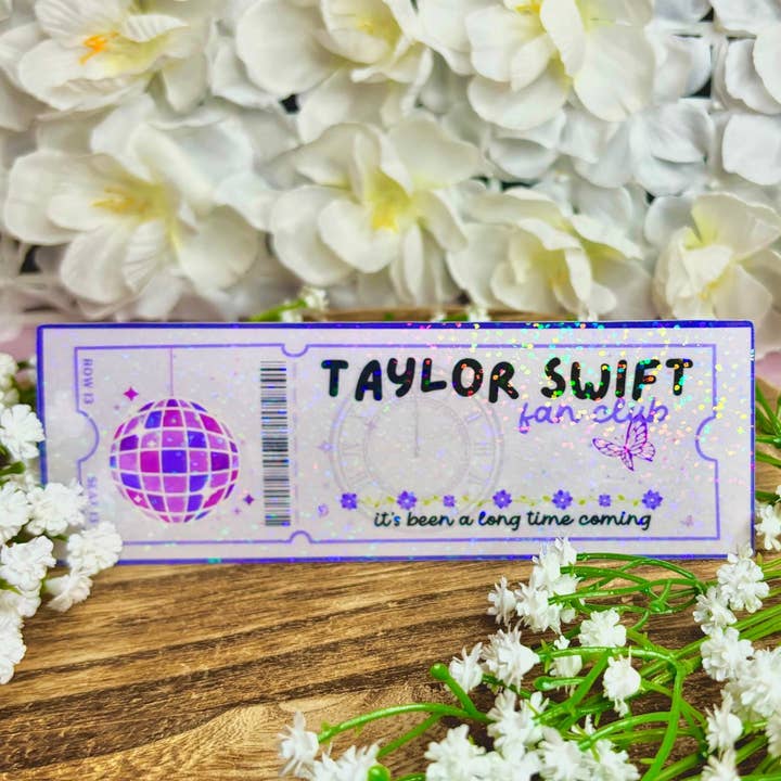 Awfullynerdy.co - Wholesale Bookmark - T Swift Fan Club Cardstock Bookmark
