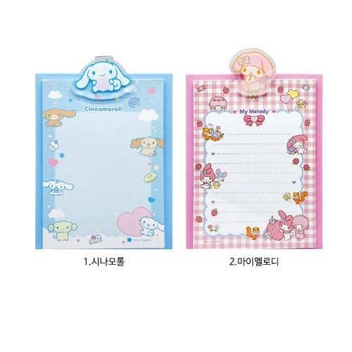 BCZShop - Wholesale Clipboard - SANRIO CHARACTERS MINI CLIPBOARD