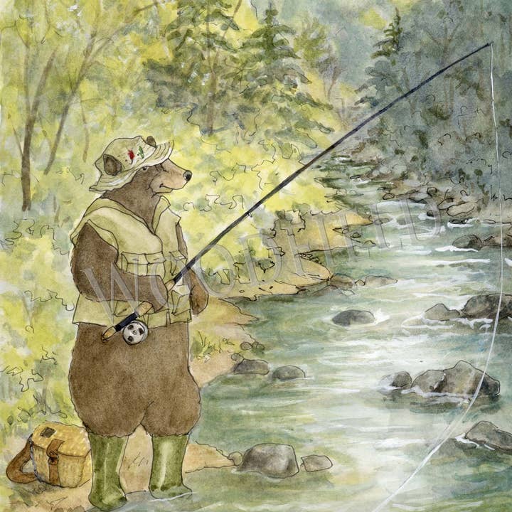 #24 - Fly Fishing Notecard for wholesale by Woodfield Press