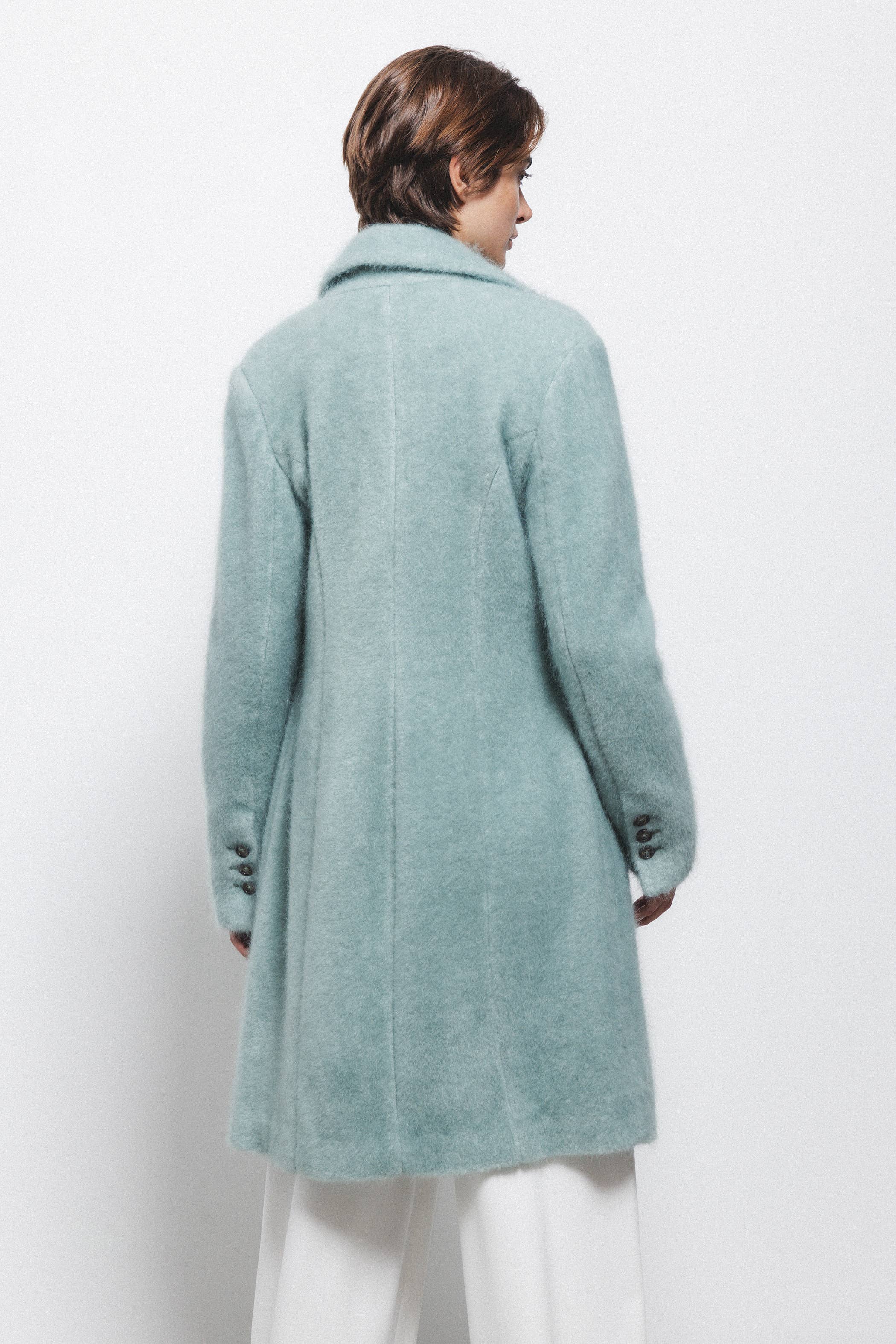 Lanidor – wholesale Rock - Dam – Lång enfärgad kappa (425293-53)2