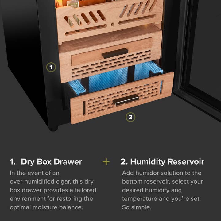 Case Elegance - Wholesale Humidor/cigar accessory - Airo Fridgador Cabinet - 88L4