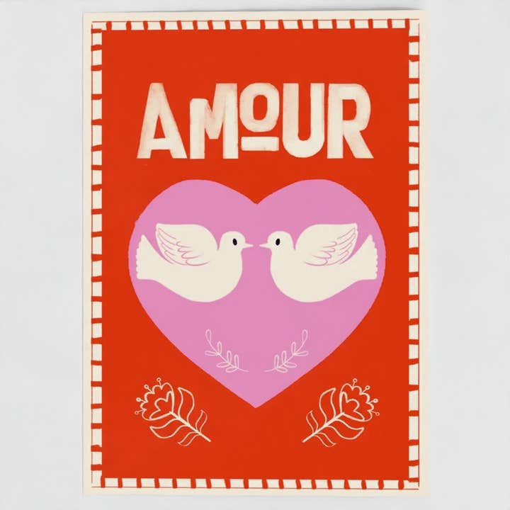 Amour Greetings Card for wholesale by Booth and Bear