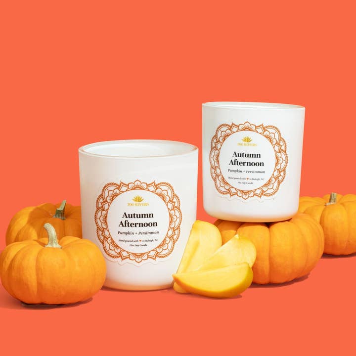 Vela de otoño para tarde, 8 onzas | Vela de otoño para venta al por mayor de 700 Rivers