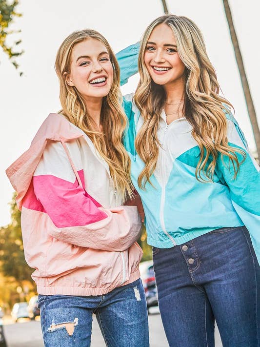 MINT SA00112J - Color Block Windbreaker Jacket for wholesale on Faire3
