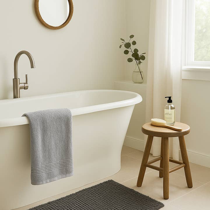 Mama and Tochter – Tapete de banho por atacado – Tapete de Banho Antiderrapante em Microfibra Waffle - Carvão