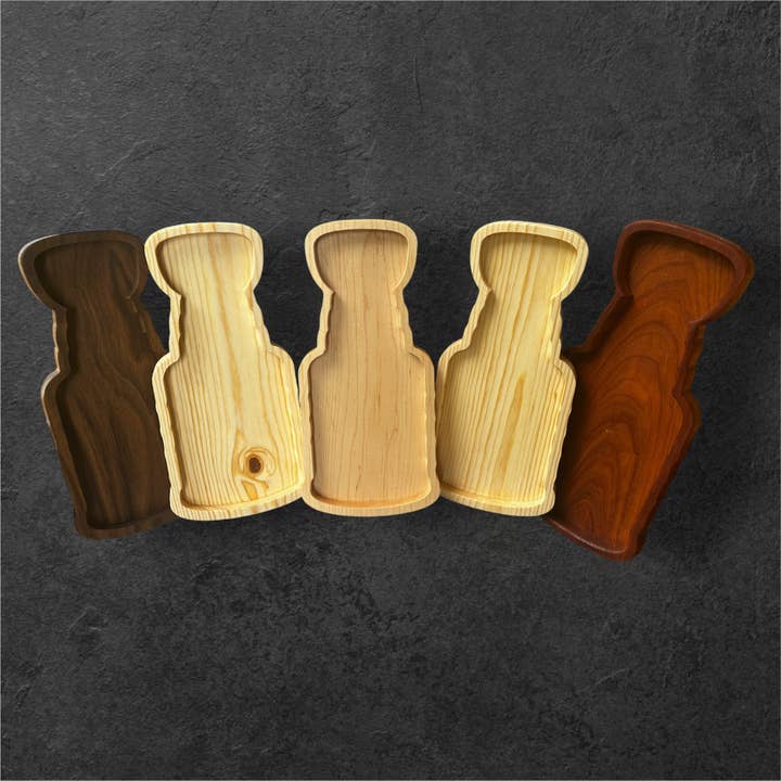 Stanley Cup catch all Tray Valet Walnut for wholesale by Iron Rose Woodworks