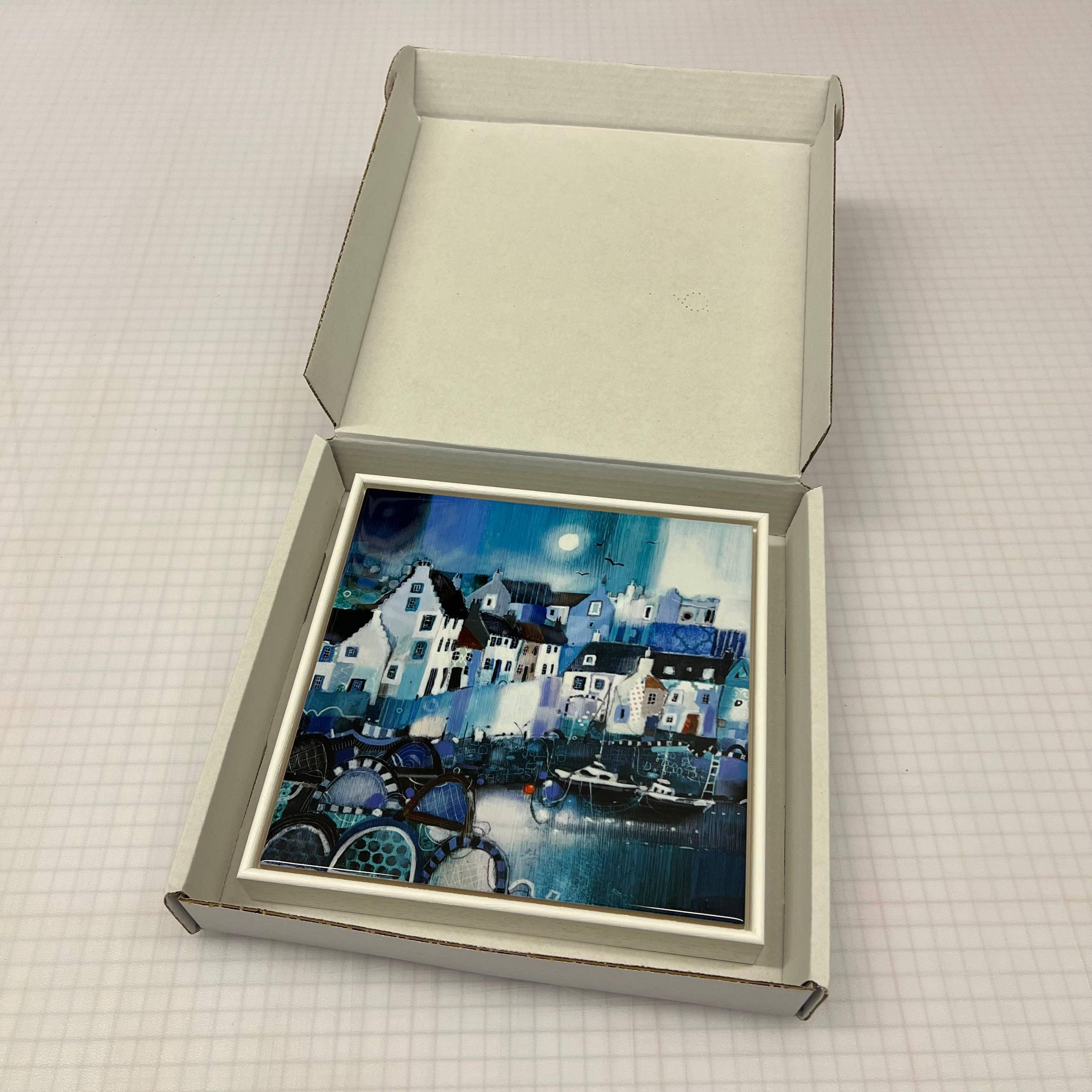 Emma S Davis Artist - Wholesale Art Print - 'Summer Memories, Crail'- Framed Ceramic Tile Art Print5