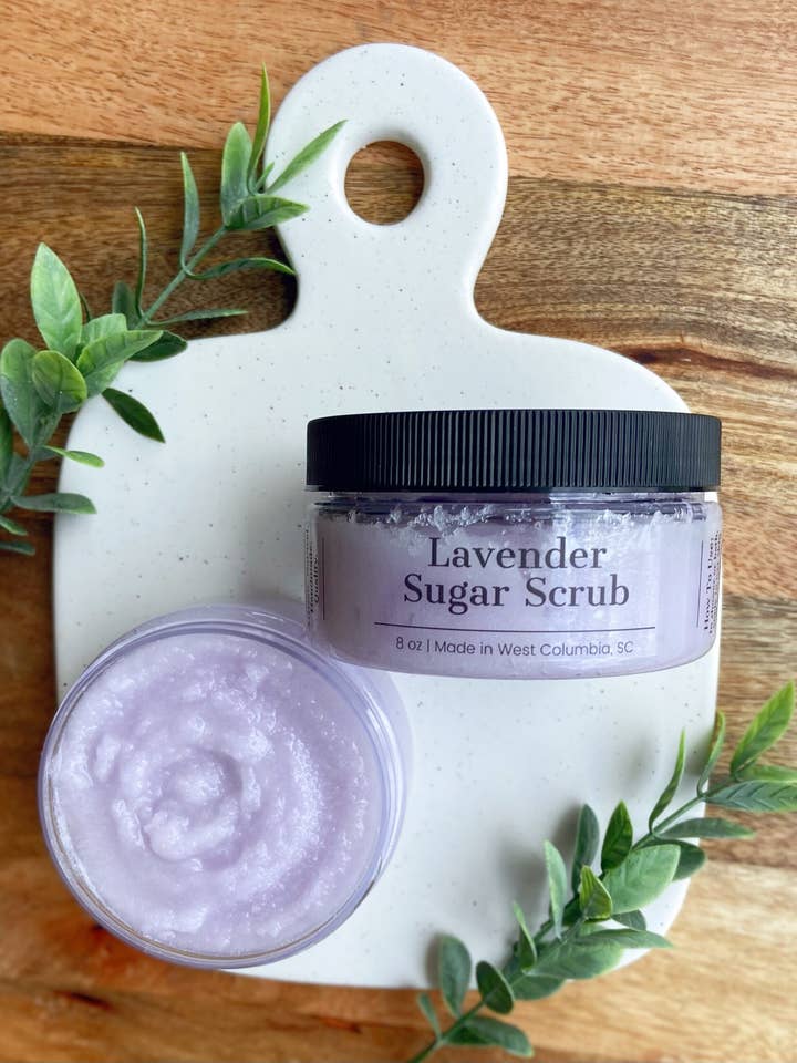 Gommage au sucre à la lavande pour la vente par WECO Soap Co.