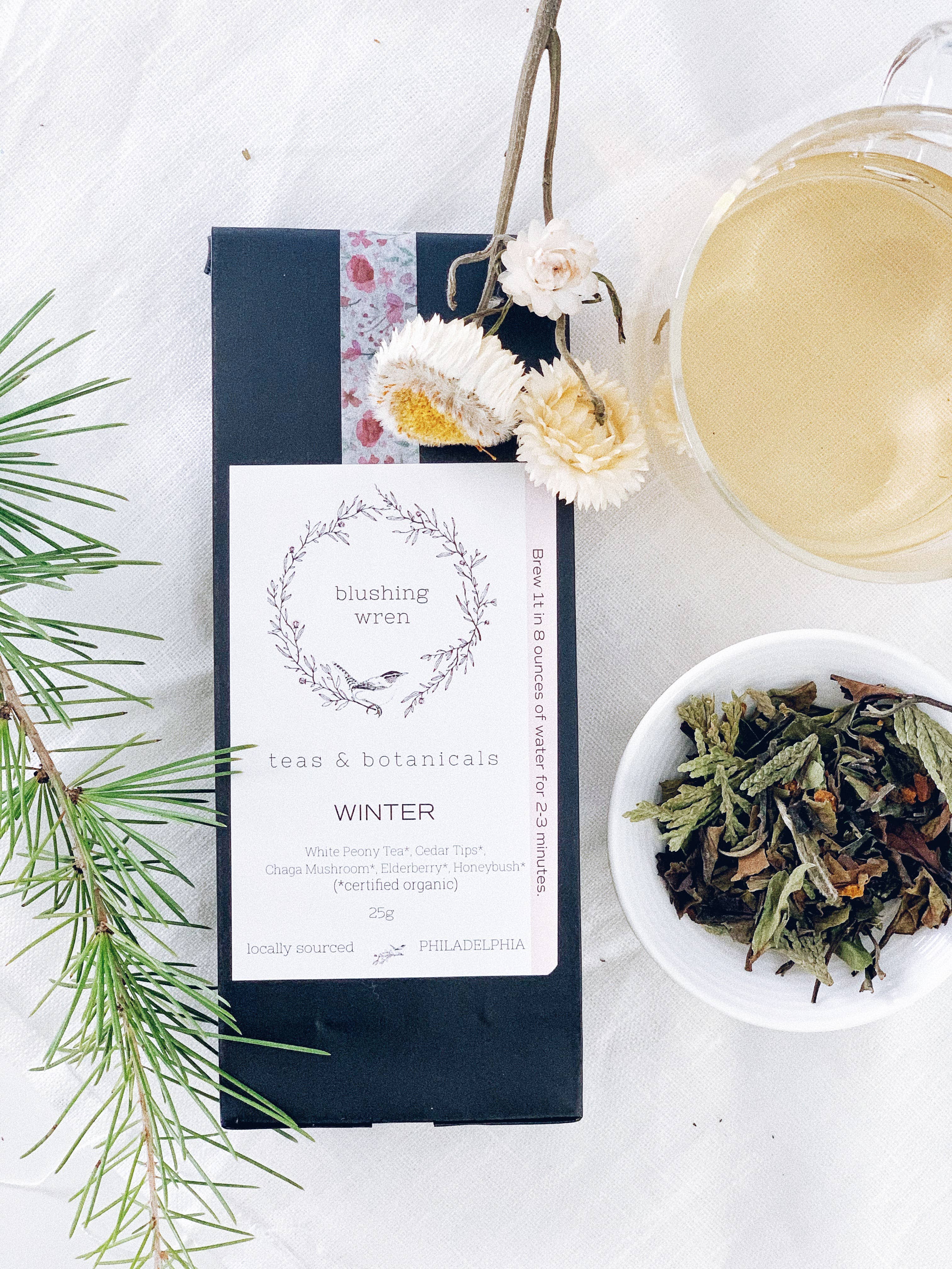 blushing wren teas & botanicals - Wholesale Loose Tea - winter bag0
