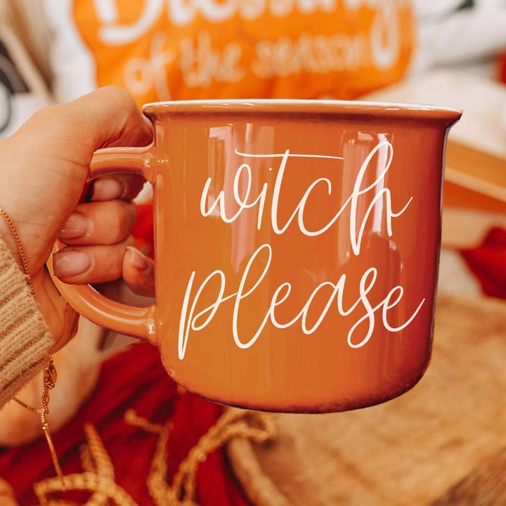 Witch Please, Neutraal herfstkeukendecor voor thuis, Halloween-mok voor wholesale door Gia Roma