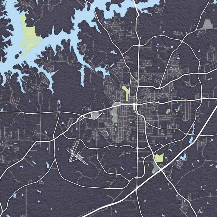 Sparks House Co. - Wholesale Coasters - Lagrange Georgia coasters, watercolor city map coaster set15