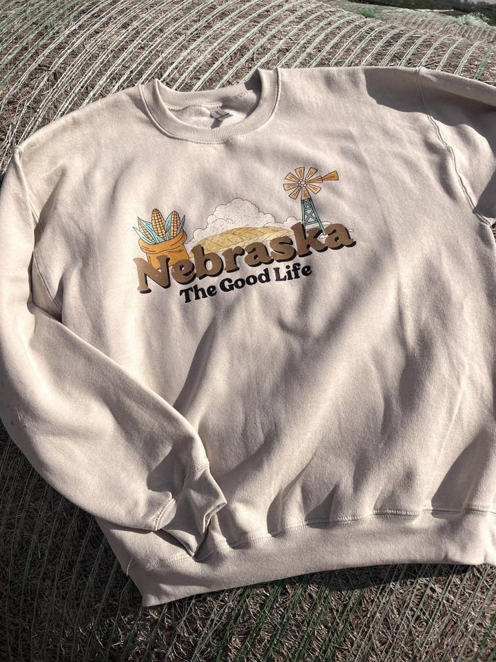 Felpa The Good Life - Sabbia per la vendita all'ingrosso da parte di The Neutral Club Co.