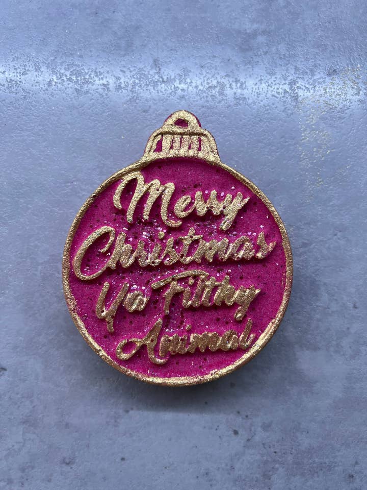 Merry Christmas badebombe for engroshandel hos Unique creations soap company