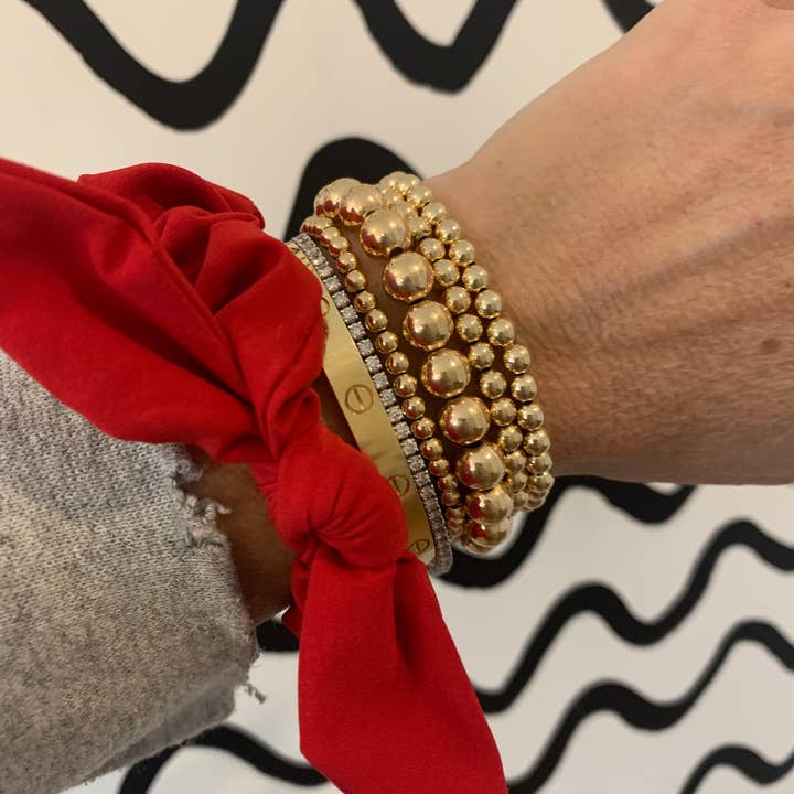 Arm Candy by Alysa - Vendita all'ingrosso Bracciale con perline - Bracciale con perline laminate in oro 14k da 5 mm3