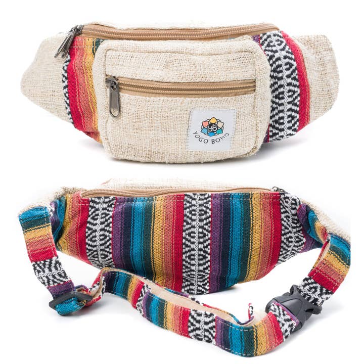Hemp Fanny Pack - Bodhi Pride for wholesale by Yogo Boho