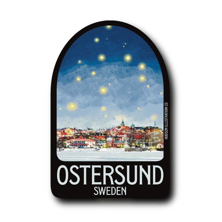 Ostersund Sweden Sticker/Magnet/Print/Postcard for wholesale by About Town Co