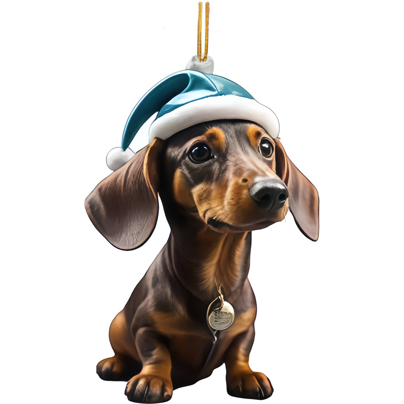 Tourtiwi - Wholesale Ornament Set - Cute Dachshund Christmas Tree Acrylic Hanging Decorations0