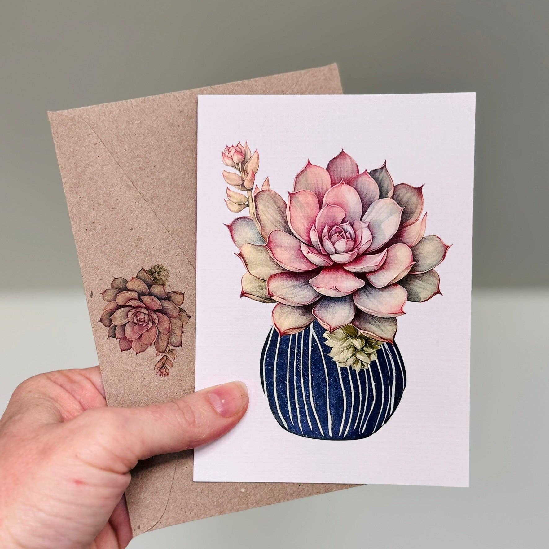 Scattered Seed Co - Wholesale Everyday greeting card - SUCCULENTS in Pots greeting cards set of 44