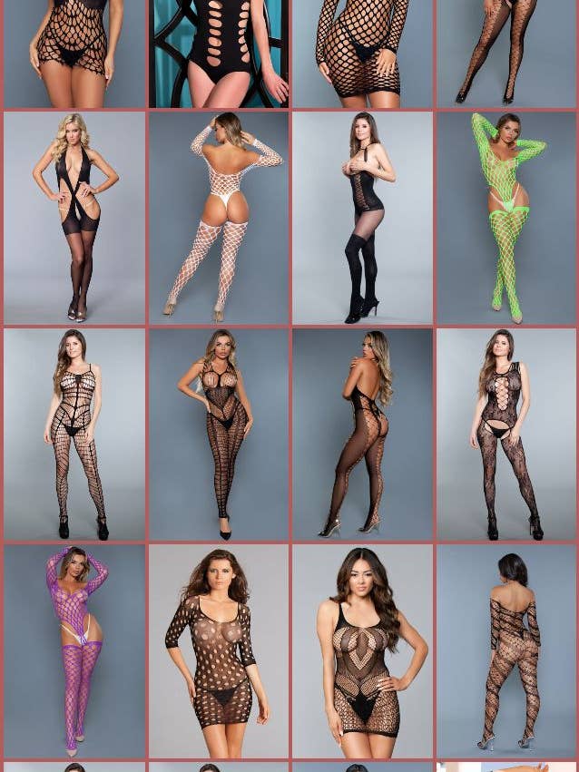 BODYSTKNGPAK10 Bodystocking Asst. Package - Ships in 1 Day! for wholesale by Lingerie Mart