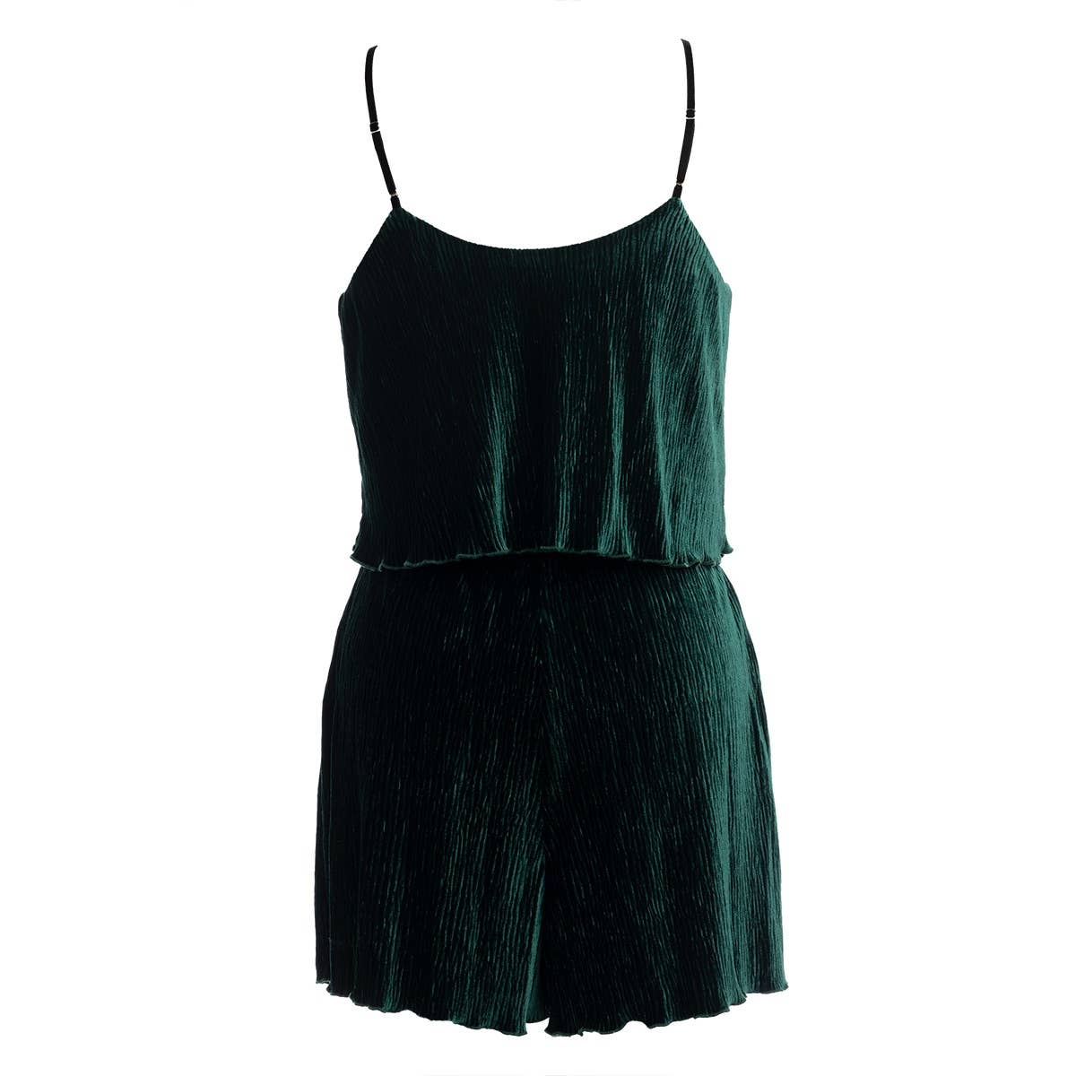 Naked Zebra Rack - Wholesale Romper - Women's - Double Tiered Lettuce Edge Romper3