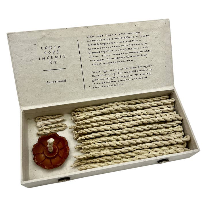 SLATE + SALT – wholesale Incense – Lokta Rope Incense Box Set