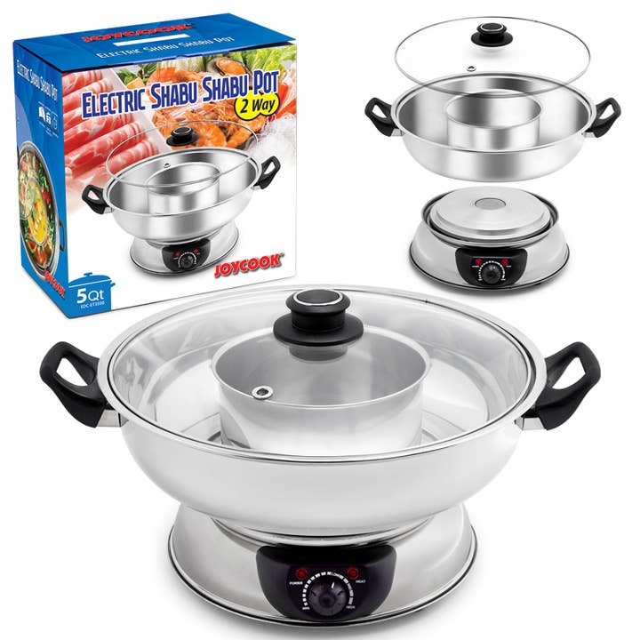 EMC - Vente Marmites - Pot Shabu Shabu électrique JOYCOOK 5 pintes1