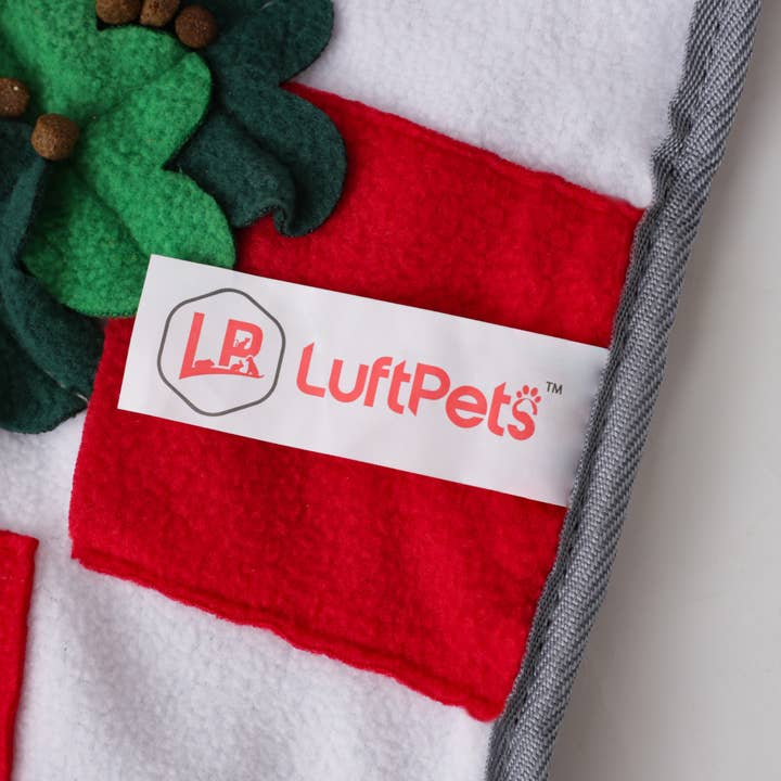 LUFTPETS - Wholesale Pet Mat - Dog - Red Bone Snuffle Mat for Dogs – 24" Squeaky Enrichment Toy10