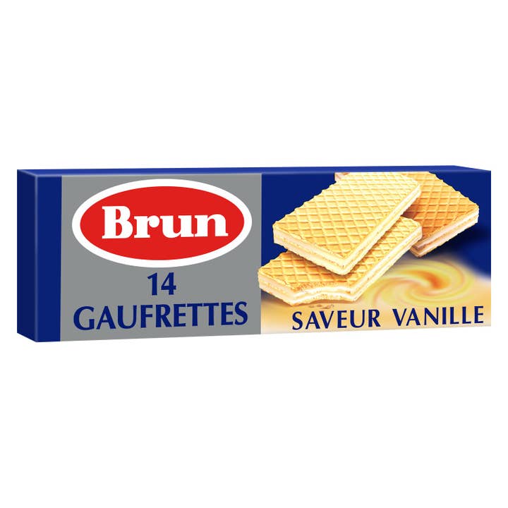123bonbon – Cookie por atacado – BOLACHAS WAFFLE DE BAUNILHA CASTANHA - 146 g