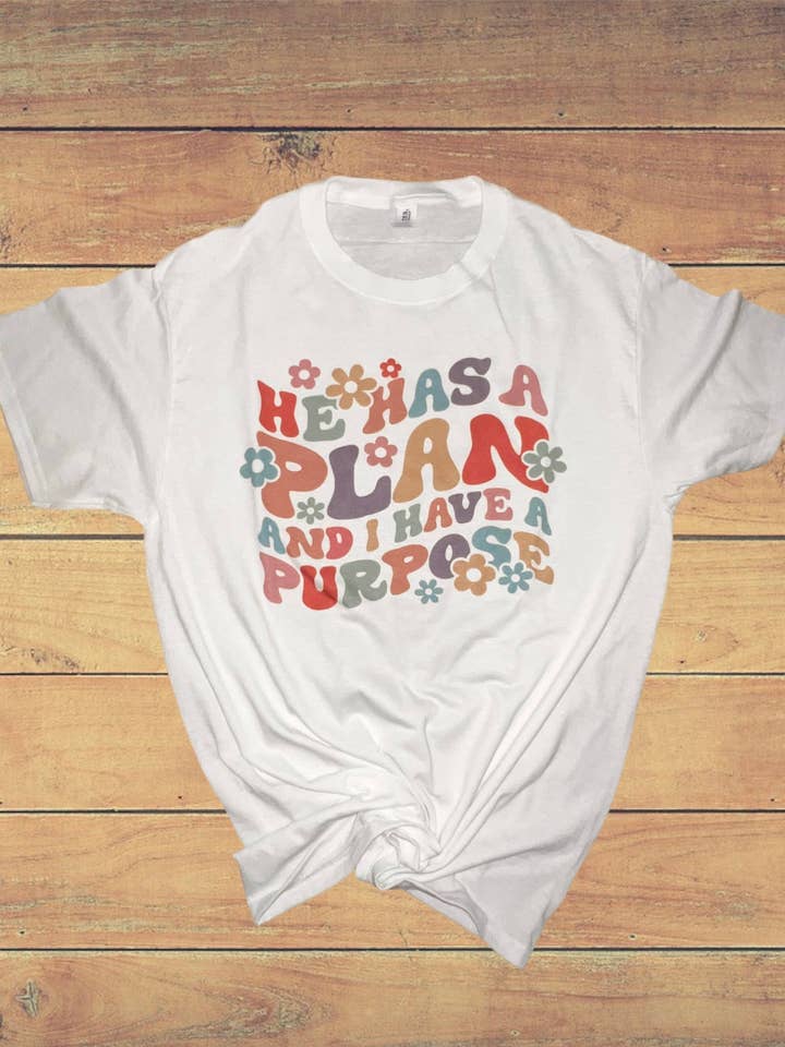 He Has A Plan, I Have A Purpose - Women's Graphic T-Shirt for wholesale by 478 Designs