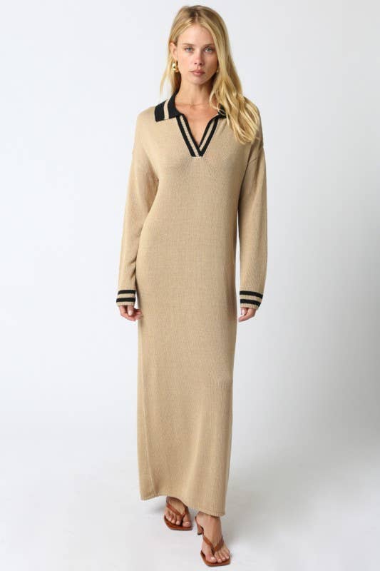 Olivaceous - Wholesale Dress - Women's - Jagger Sweater Dress8