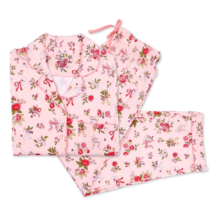 Bellabu Bear – wholesale Pyjamasset - Dam – Bows & Blooms Bambus Damernas Pyjamaset