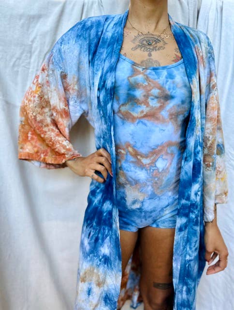 Mira Blackman - Wholesale Robe - Women's - Kimono Inspired Dream Robe Duster.2