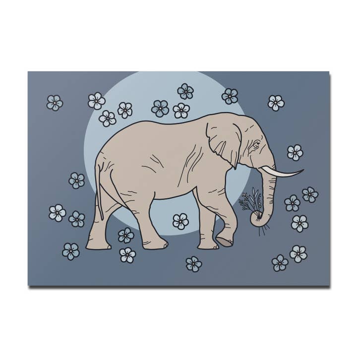 Carte postale éléphant pour la vente par Rotberta